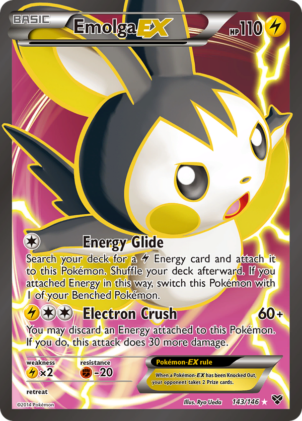 Emolga EX (143/146) [XY: Base Set] - Pokémon