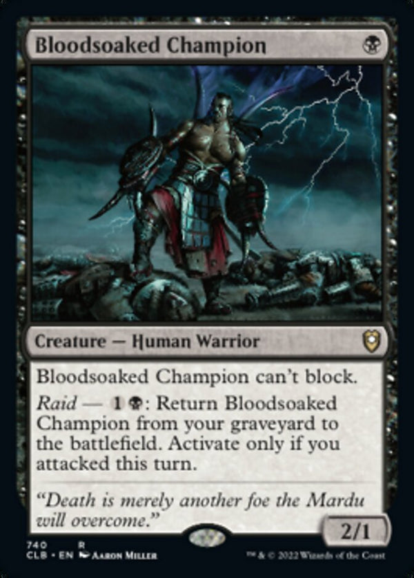Bloodsoaked Champion [Commander Legends: Battle for Baldur's Gate] - Magic: The Gathering