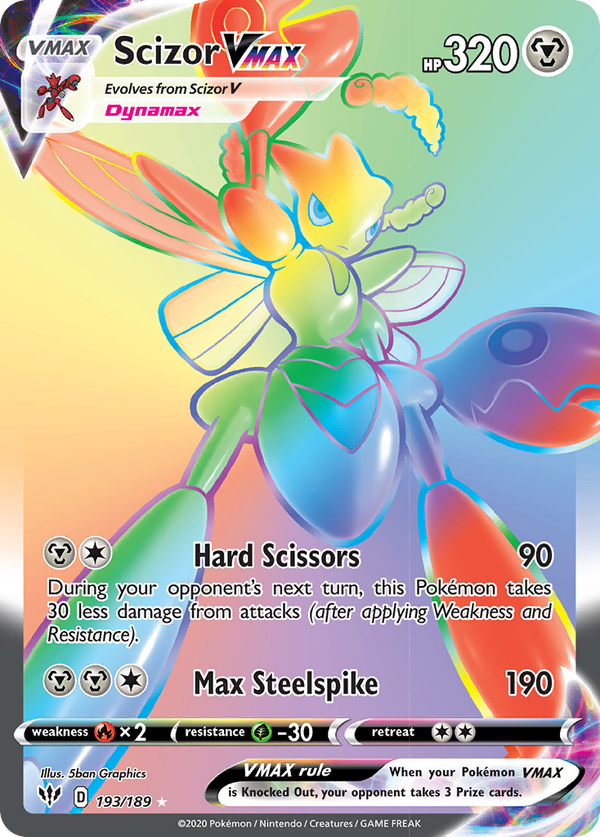Scizor VMAX (193/189) [Sword & Shield: Darkness Ablaze] - Pokémon