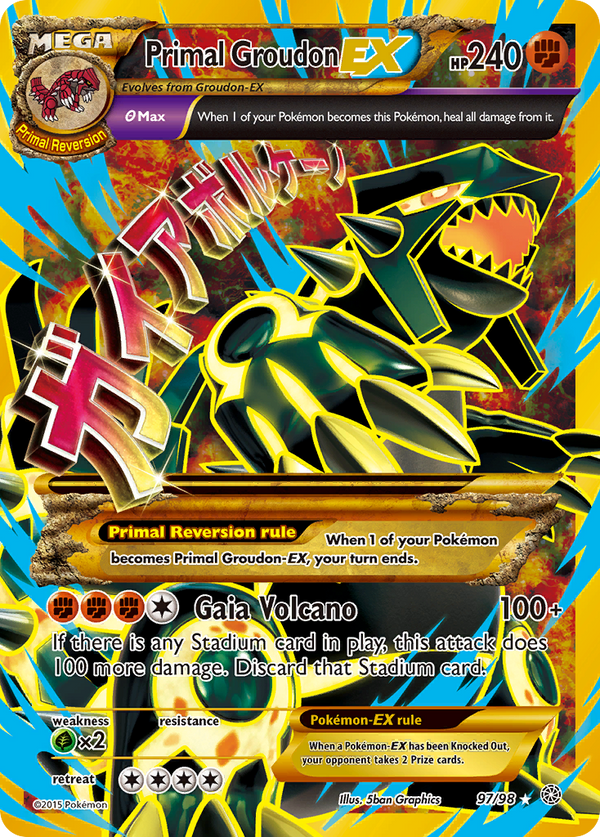 Primal Groudon EX (97/98) [XY: Ancient Origins] - Pokémon