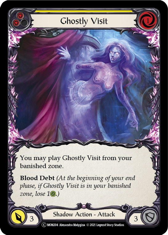 Ghostly Visit (Yellow) [U-MON204] Unlimited Normal - Flesh And Blood