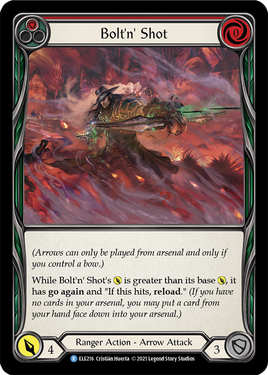 Bolt'n' Shot (Red) [ELE216] (Tales of Aria)  1st Edition Normal - Flesh And Blood