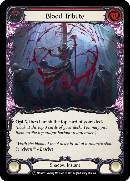 Blood Tribute (Red) [U-MON215] Unlimited Normal - Flesh And Blood