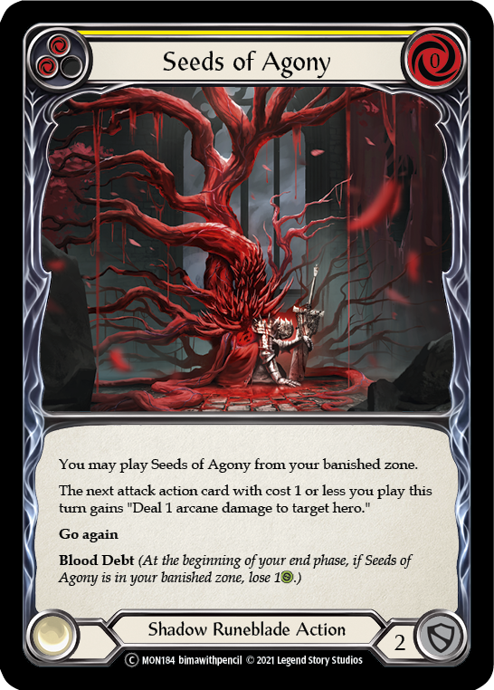 Seeds of Agony (Yellow) [U-MON184] Unlimited Normal - Flesh And Blood