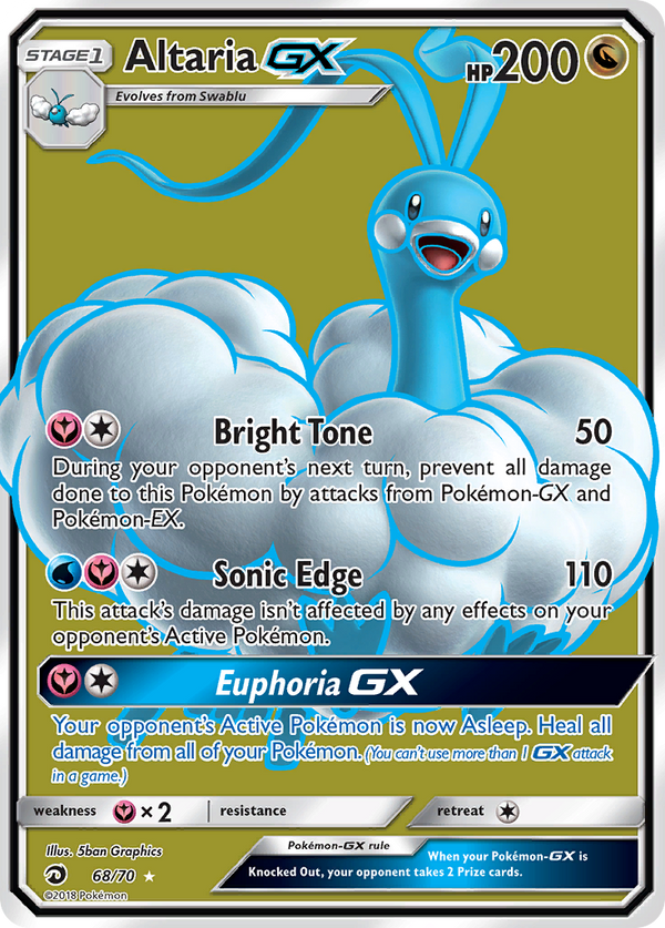 Altaria GX (68/70) [Sun & Moon: Dragon Majesty] - Pokémon