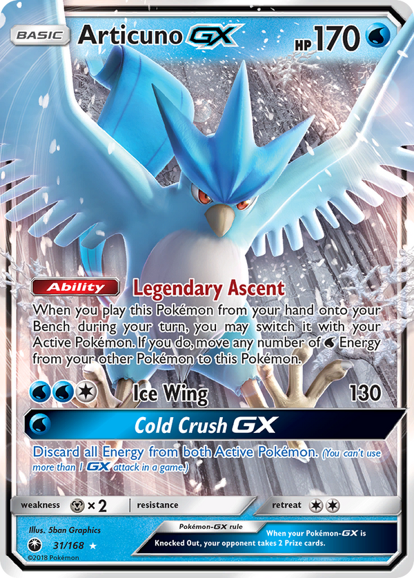 Articuno GX (31/168) [Sun & Moon: Celestial Storm] - Pokémon