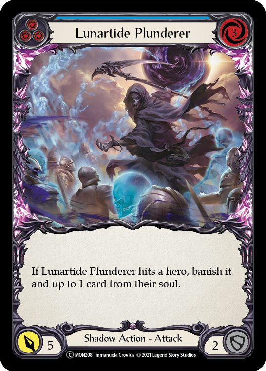 Lunartide Plunderer (Blue) [U-MON208] Unlimited Normal - Flesh And Blood