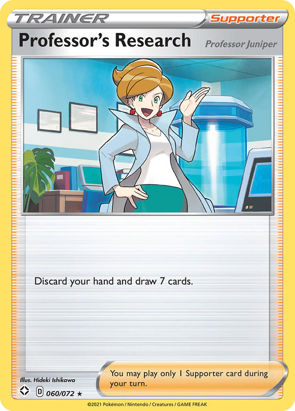 Professor's Research (060/072) (Professor Juniper) [Sword & Shield: Shining Fates] - Pokémon
