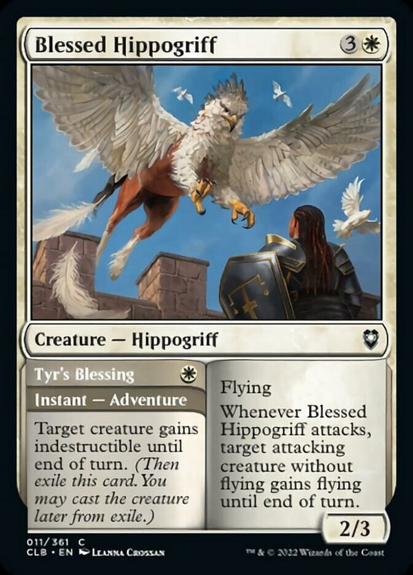 Blessed Hippogriff // Tyr's Blessing [Commander Legends: Battle for Baldur's Gate] - Magic: The Gathering