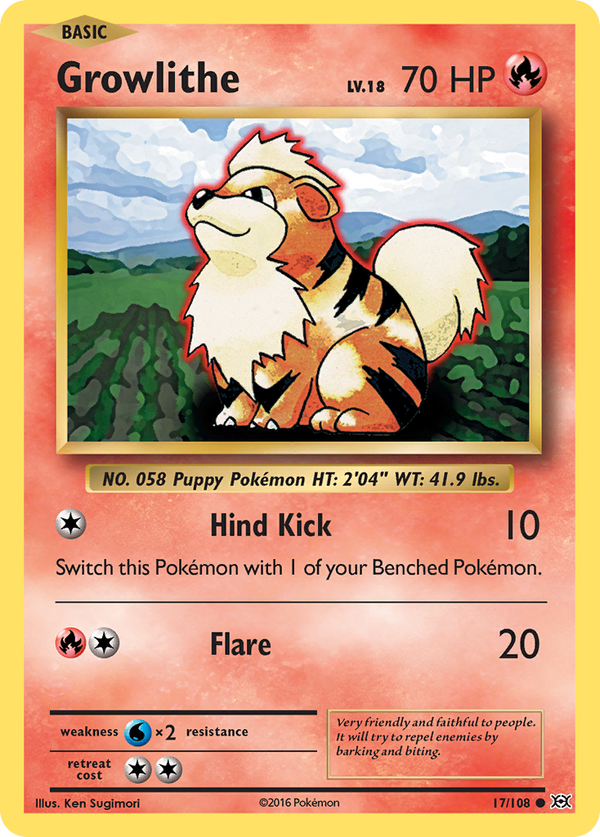 Growlithe (17/108) [XY: Evolutions] - Pokémon