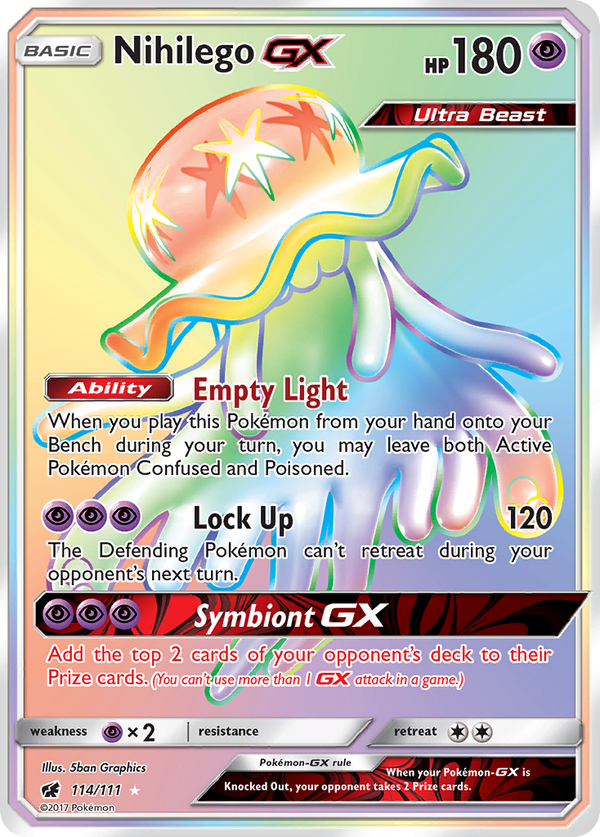 Nihilego GX (114/111) [Sun & Moon: Crimson Invasion] - Pokémon
